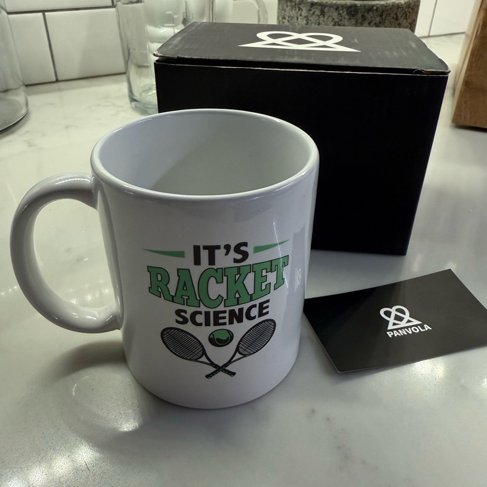 Panvola 'It's Racket Science' Mug Tennis